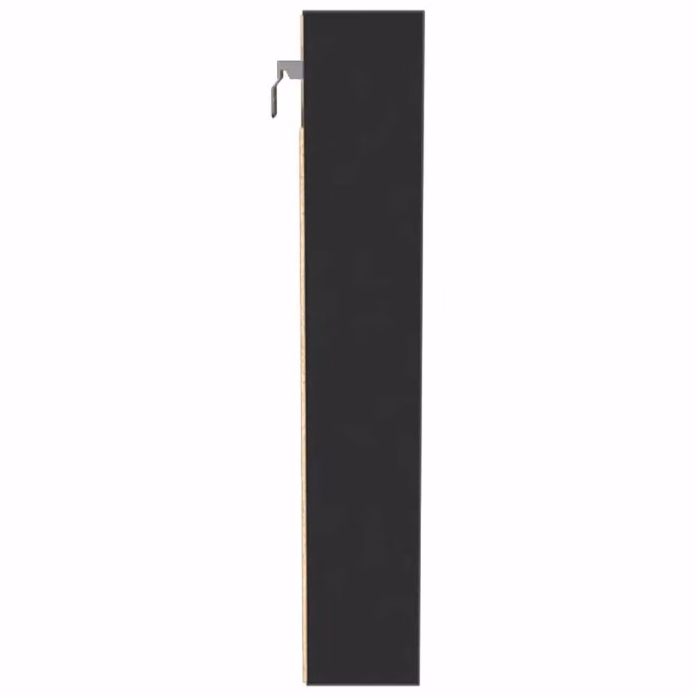 Berkfield Home Black Vitrine Cabinet with Glass Doors and Internal Shelves, W: 100 cm, D: 8.5 cm, H: 50 cm – 4