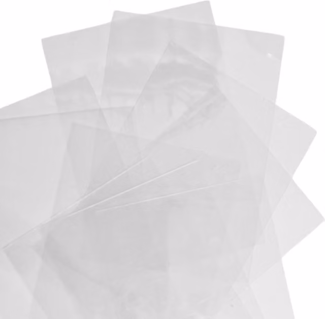 Pack of 10 Transparent A4 Plastic Sheets