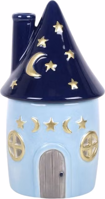 Something Different Wholesale Celestial Cottage Ceramic Oil Burner and Aromatherapy Diffuser in Blue – 3