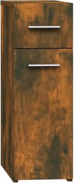 Berkfield Home Apothecary Cabinet in Smoked Oak Brown, W/D/H: 45.5 x 20 x 60 cm – 1