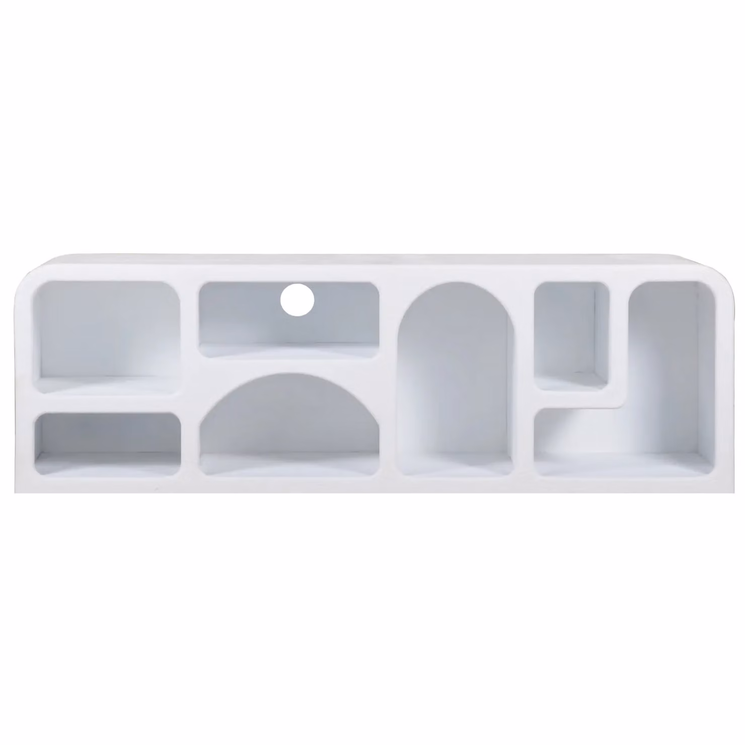 IH Design Udaipur Large Wood TV Cabinet in White – 2