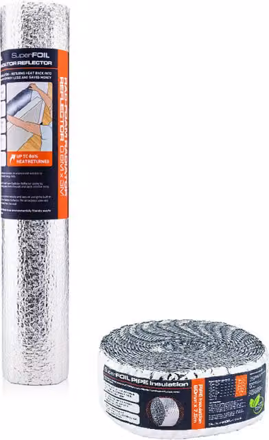 SuperFOIL Radiator and Pipe Insulation Set in Silver