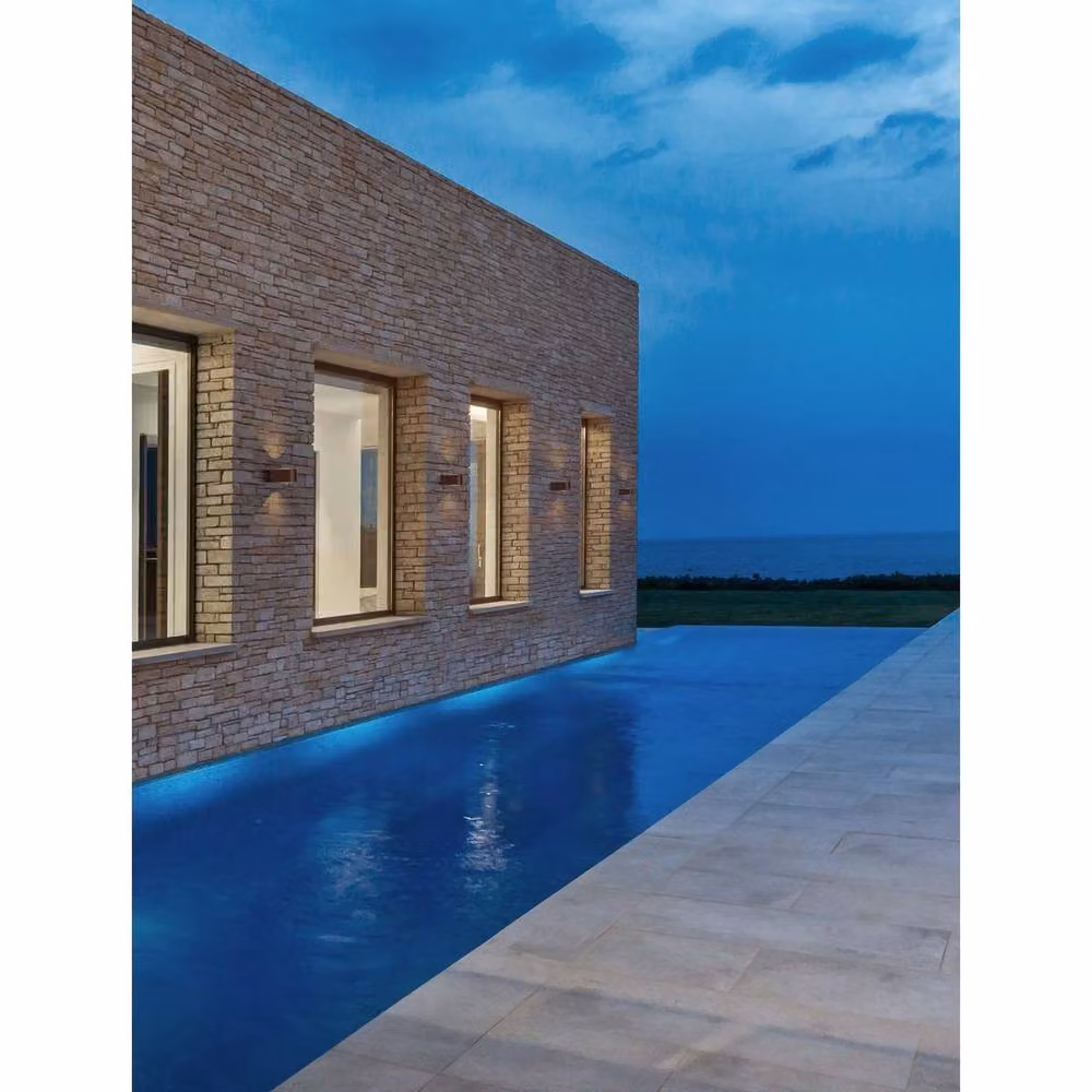 Netlighting Opera Brown Corten Outdoor Up and Down LED Wall Lamp, 11W, 950lm, 3000K, IP54 – 2