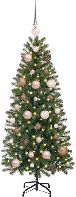 Berkfield Home Elegant Green Artificial Christmas Tree with 150 LEDs, Height: 120 cm – 1