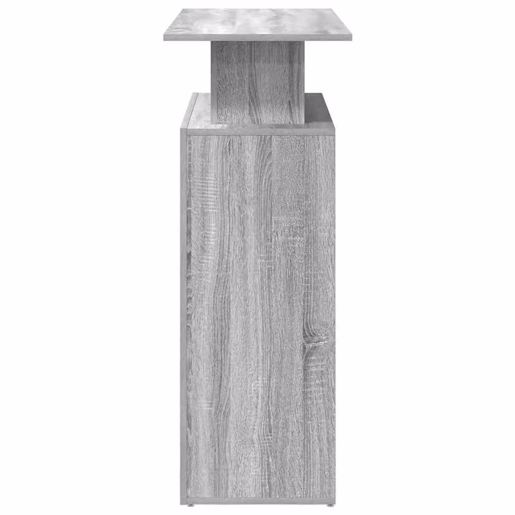 Berkfield Home Grey Sonoma Reception Desk in Engineered Wood W/D/H: 100 x 40 x 104 cm – 3