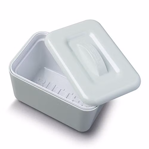 Zeal Melamine Insulated Butter Dish with Lid, Green