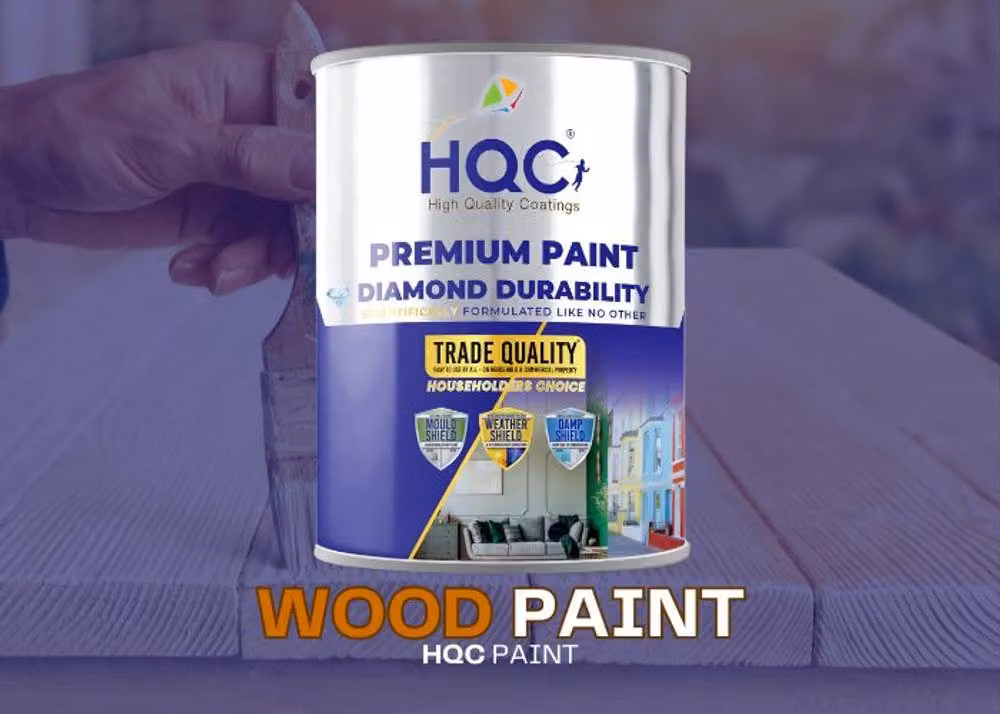 HQC Water Based Opaque Wood Paint in Beige, 20 l – 2