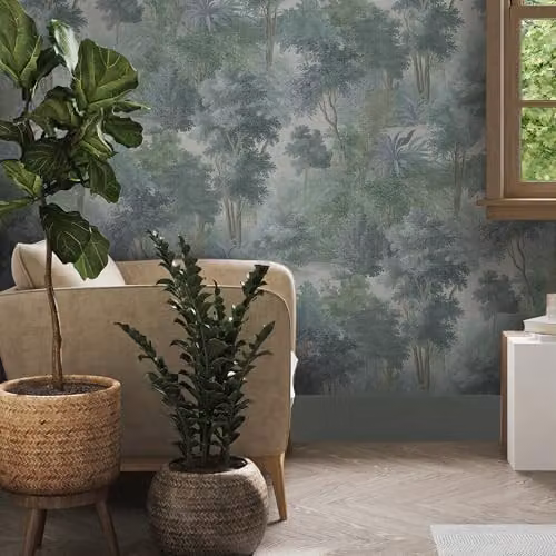 Superfresco Easy Sylva Breeze Blue Botanical Floral Wallpaper Roll – 2