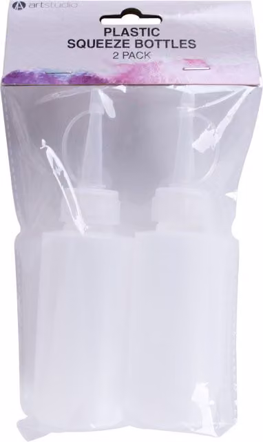 Art Studio Transparent Plastic Squeeze Bottles
