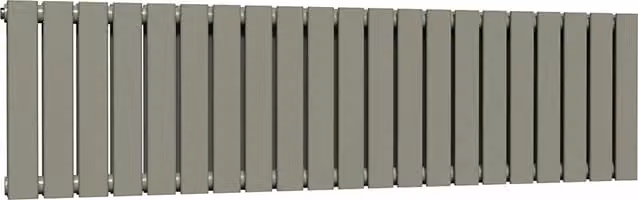 Lux Heat Double Flat Horizontal Steel Radiator in Green, W: 1470 mm, H: 400 mm