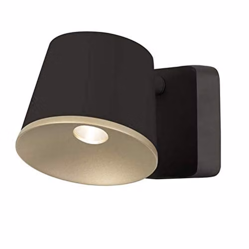 Netlighting Drone LED Dome Wall and Ceiling Light in Brown and Gold/Brass