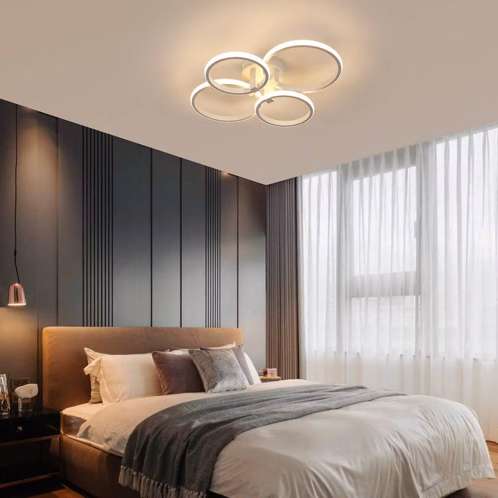 Pheashine White LED Ceiling Light, 76W Dimmable with Remote Control, Diameter: 56 cm – 2