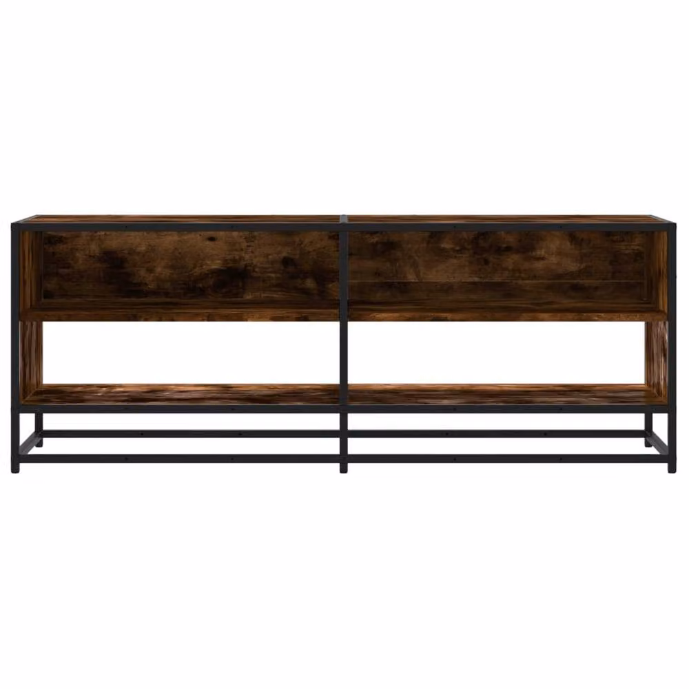 Berkfield Home Industrial TV Cabinet in Smoked Oak and Brown, W/D/H: 120.5 x 40 x 46 cm – 3
