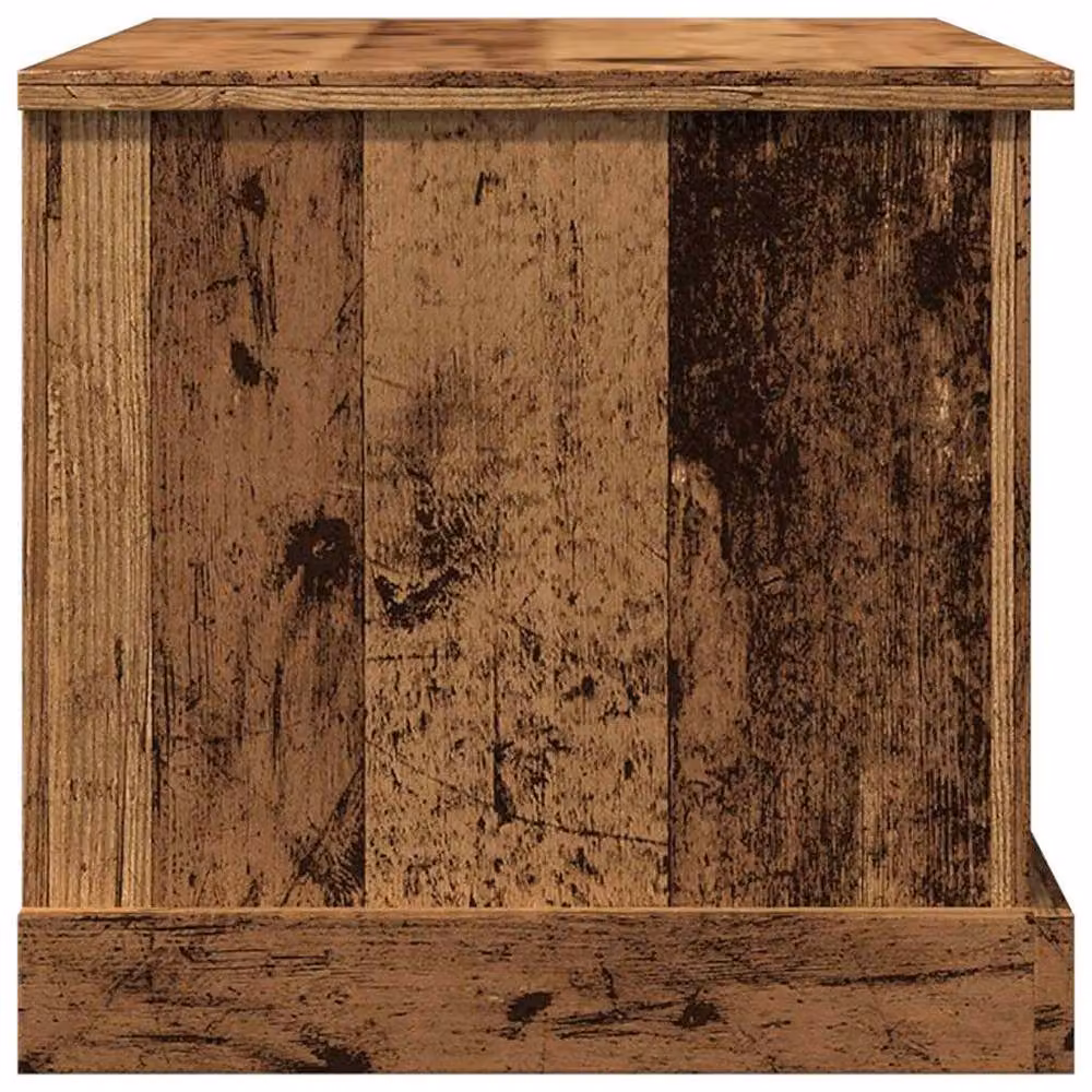 Berkfield Home Storage Box in Old Wood Brown, W/D/H: 70 x 40 x 38 cm – 4