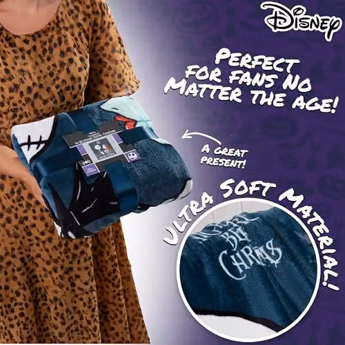 Disney The Nightmare Before Christmas Multicolour Fleece Blanket, W: 150 cm, D: 130 cm – 5