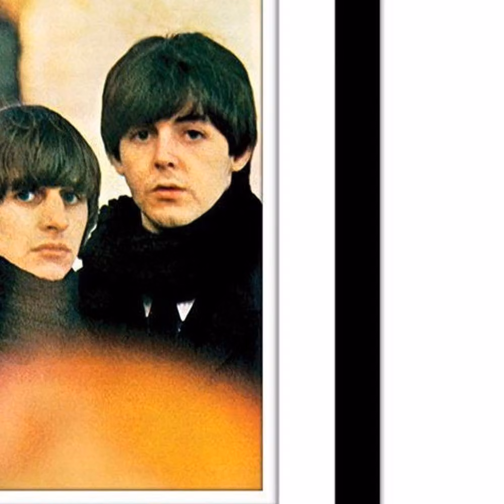 The Beatles For Sale Multicolour Framed Typography Wall Print in White – 2