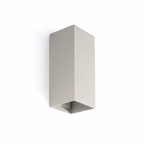 Netlighting Lune Square Up & Down Wall Lamp Grey 2x GU10