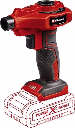 Einhell 18V PXC Cordless Air Pump in Red and Black with 670 L/Min Airflow