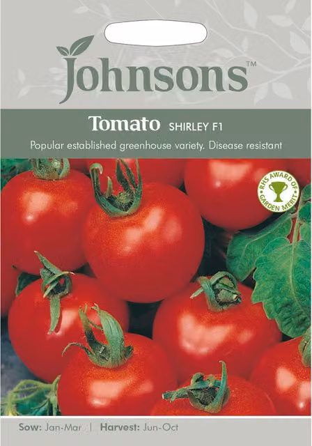 Johnsons Shirley F1 Red Tomato Vegetable Seeds
