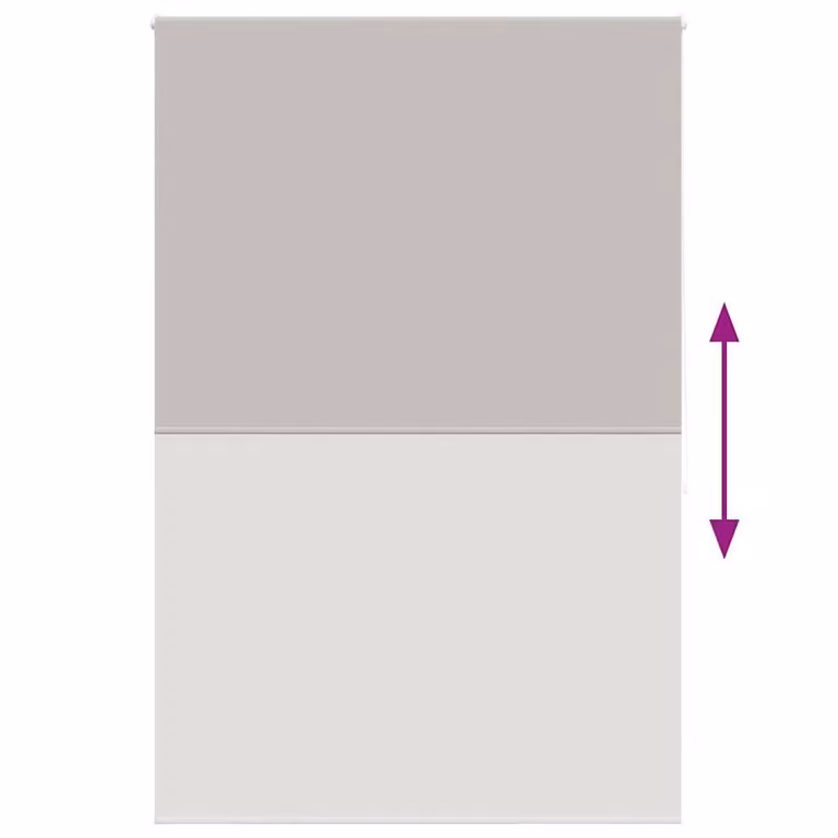 Berkfield Home Shower Roller Blind in Grey, W: 160 cm, H: 240 cm