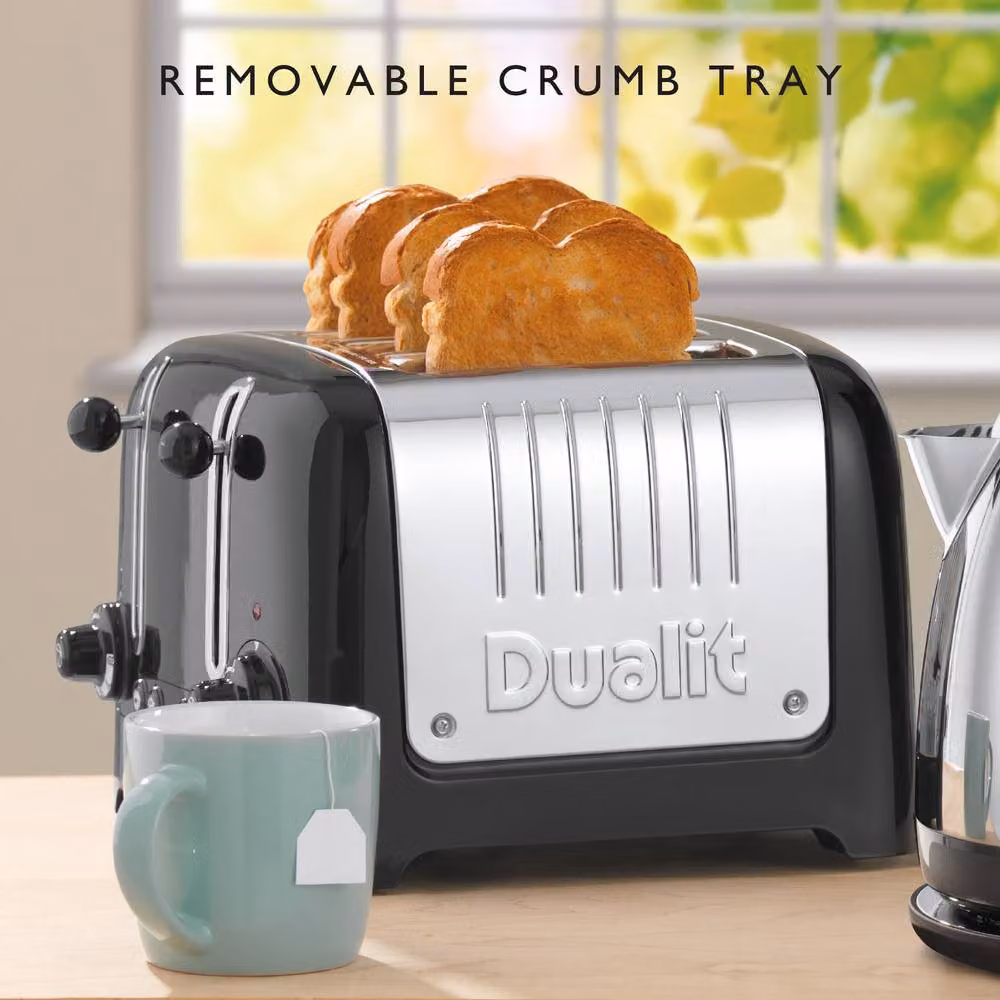 Dualit 4 Slot Lite Toaster in Black – 6
