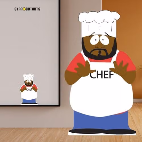 Star Cutouts SC4703 South Park Chef Lifesize Cardboard Cutout, Height: 164 cm, Multicolour – 2