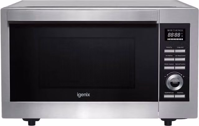 Igenix 30L Digital Combination Microwave with Grill and Convection in Silver