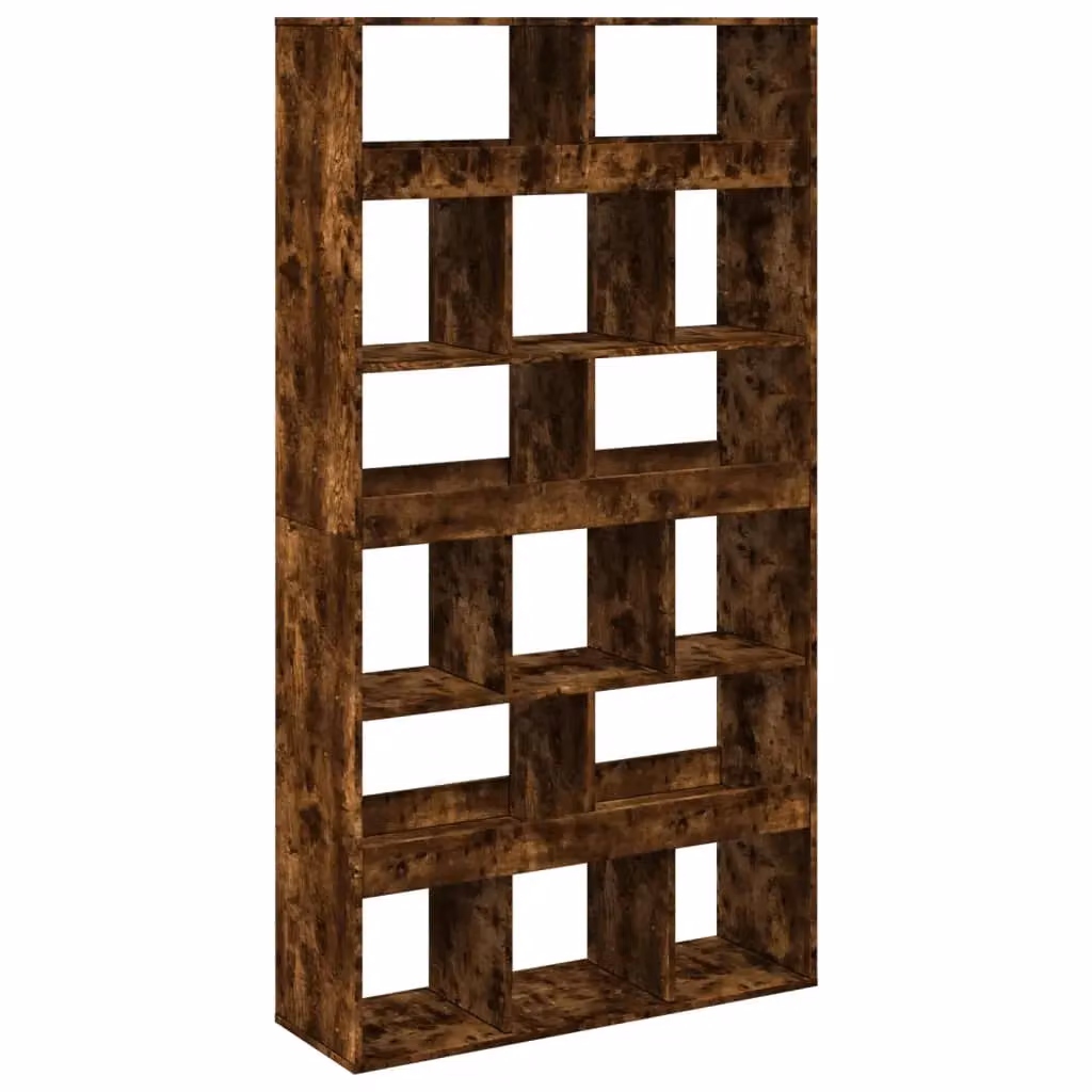 Berkfield Home Smoked Oak Room Divider in Brown, W/D/H: 100 x 33 x 187.5 cm – 2