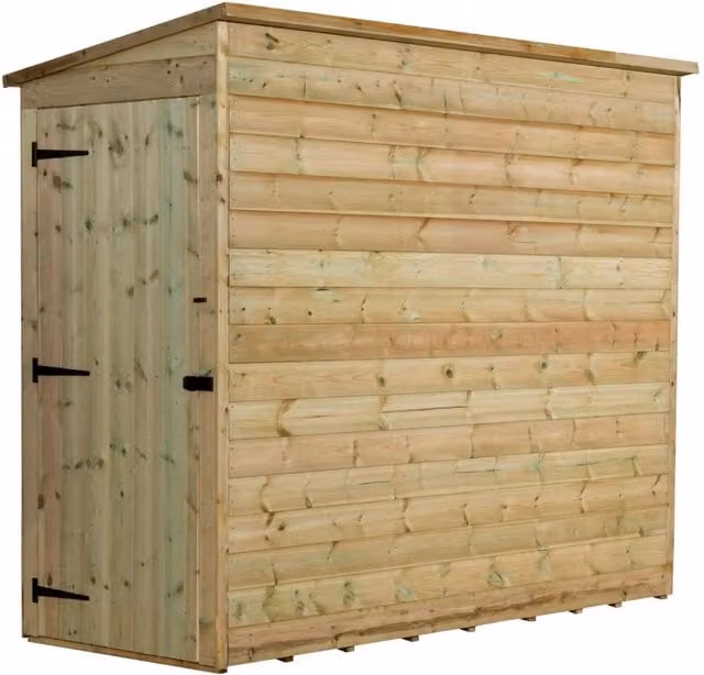 Empire Sheds Empire 2200 Pent Garden Shed with Single Door in Green