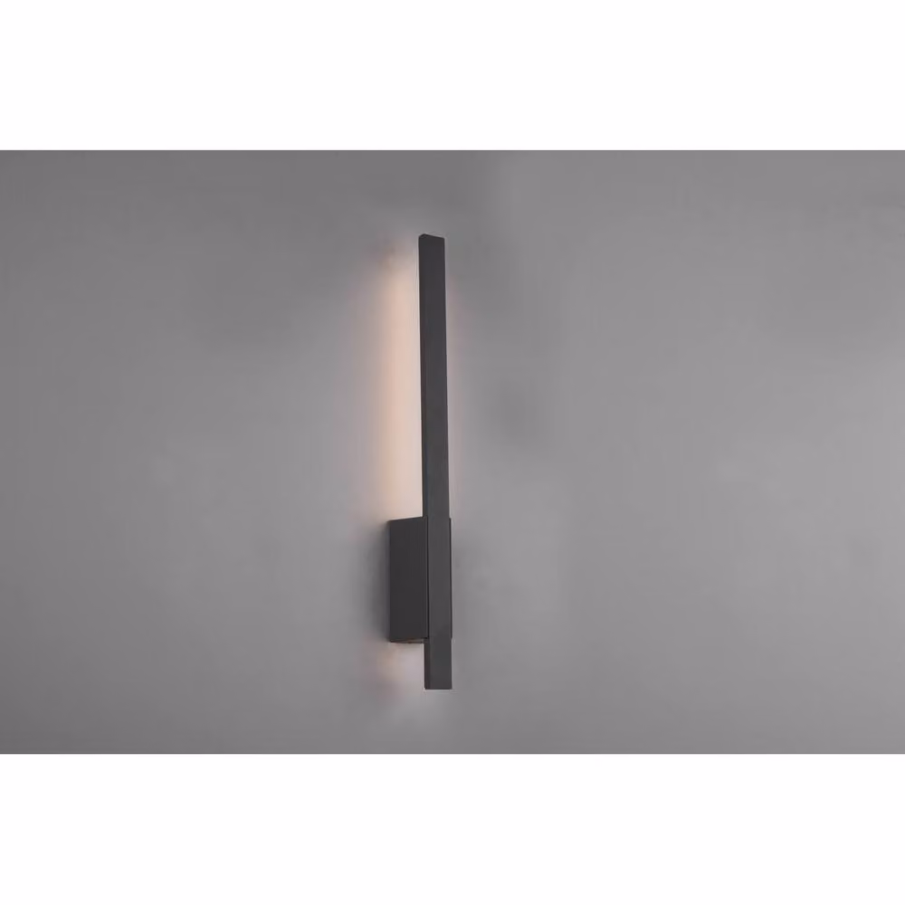 Netlighting Tawa Modern Outdoor LED Wall Lamp, Anthracite/Black, 3000K Warm White, IP54 – 2