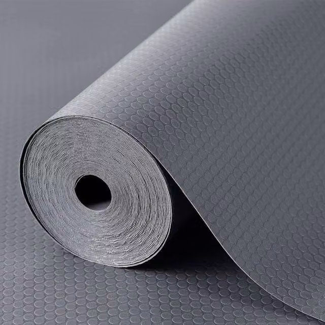 NESTLUNE Non-Slip Waterproof Drawer Shelf Liner, Washable Cabinet and Cupboard Liner in Grey, W/D: 100 x 100 cm