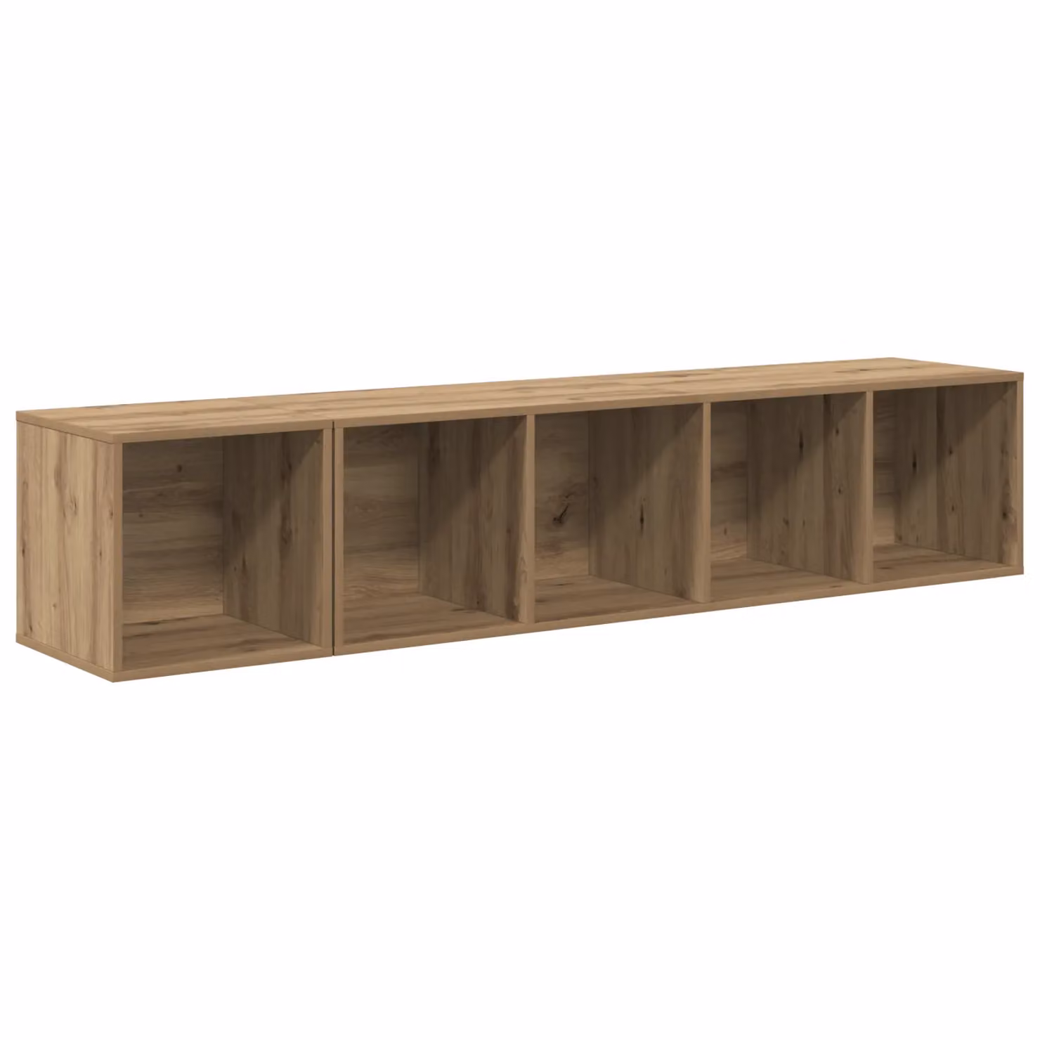 Berkfield Home 2-Piece Modern TV Cabinet Set in Artisan Oak Brown, W/D/H: 37 x 37 x 142.5 cm – 2