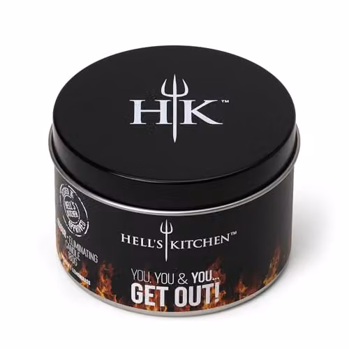 Hell's Kitchen Lavender & Lemongrass Scented Tin Candle, Purple, 180g – 2