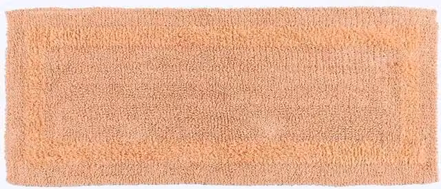 Homescapes Luxury Cotton Bath Mat Runner, Peach, W/D/H: 40 x 100 x 1 cm – 1
