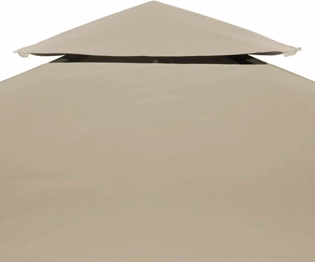 Berkfield Home Gazebo Cover Canopy Replacement, Beige, W/D/H: 3 x 3 x 0.64 m