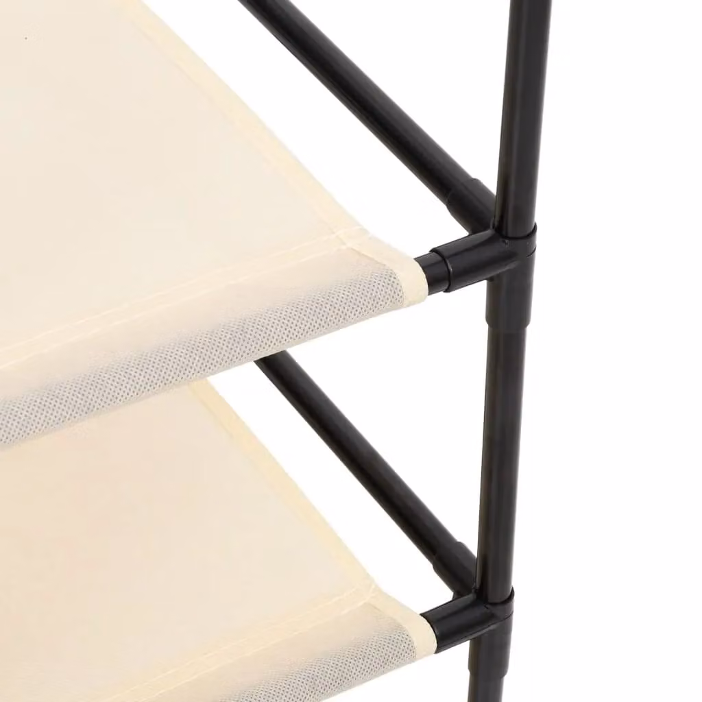 Berkfield Home Freestanding Storage Cabinet in Beige with 4 Fabric Baskets, W/D/H: 63 x 30 x 71 cm – 2