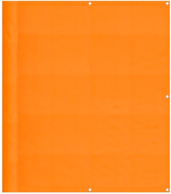 Berkfield Home Orange Balcony Screen, 100% Polyester Oxford, W: 120 cm, H: 800 cm – 1