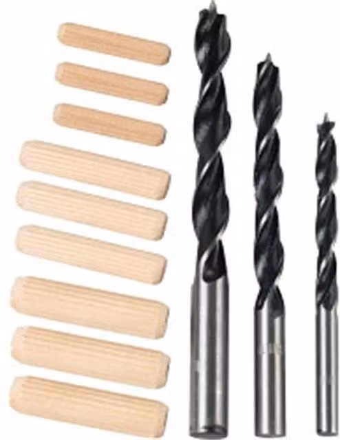 SupaTool Steel Dowel and Drill Set in Silver