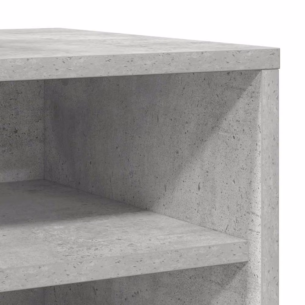 Berkfield Home Set of 2 Wall Mounted Shoe Cabinets in Concrete Grey, W/D/H: 31.5 x 35 x 70 cm – 5