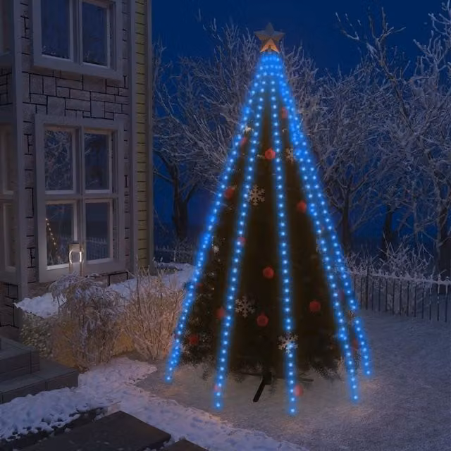Berkfield Home Blue LED Christmas Tree Net Lights with 400 LEDs, 400 cm – 1