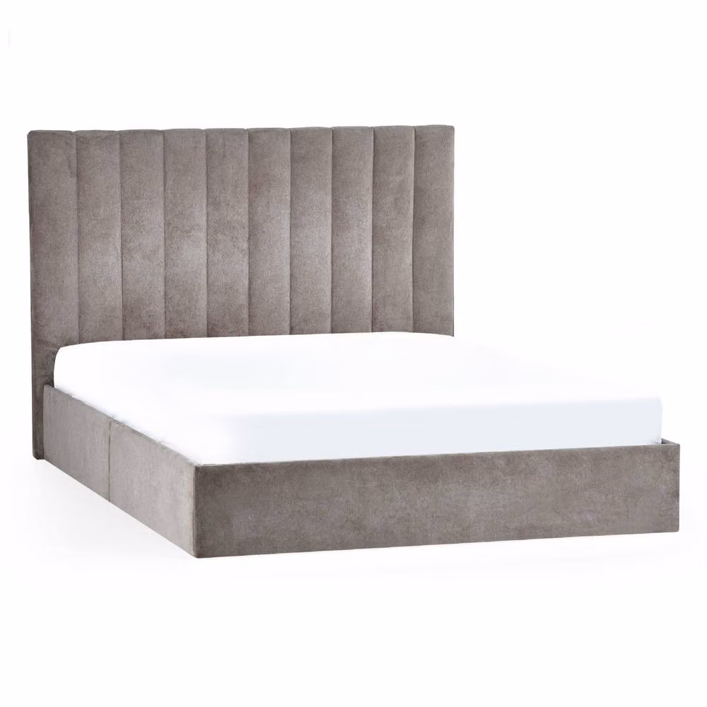 Cheshire Hawthorn Upholstered Bed in Grey, Single (W/D/H: 90 x 200 cm) – 2