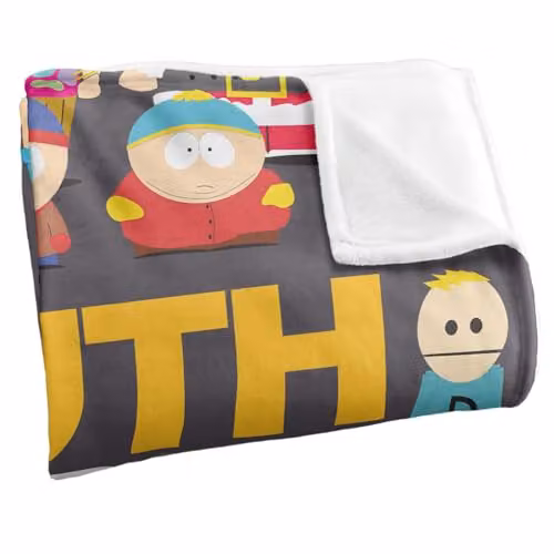South Park Full Cast Silky Touch Super Soft Microfibre Throw Blanket, Multicolour, W/D: 152 x 127 cm – 3