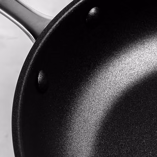 Prochef 5-Piece Pan Set in Silver, featuring Stainless Steel Saucepans with Glass Lids and Non-Stick Frying Pans with Silicone Handles – 2