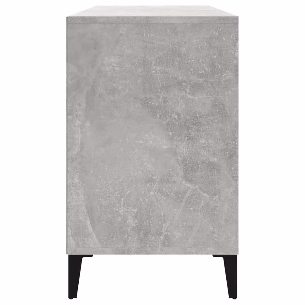 Berkfield Home Shoe Cabinet in Concrete Grey, W: 102 cm, D: 36 cm, H: 60 cm – 3