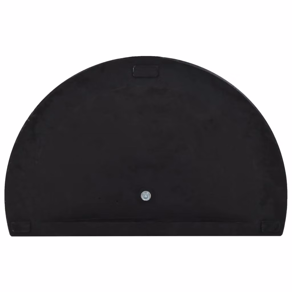Berkfield Home Half Round Polyresin Parasol Base, Black, 15 kg – 4
