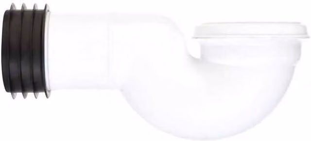 Securplumb White Plastic Swan Neck Toilet Pan Connector Bend