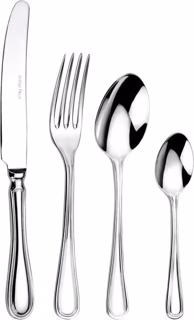Arthur Price Britannia 24 Piece Stainless Steel Cutlery Set for 6 People in Silver