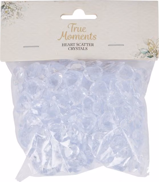 True Moments Transparent Heart Scatter Crystal Beads
