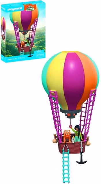 Playmobil Balloon Ride Toy Set in Red and Multicolour