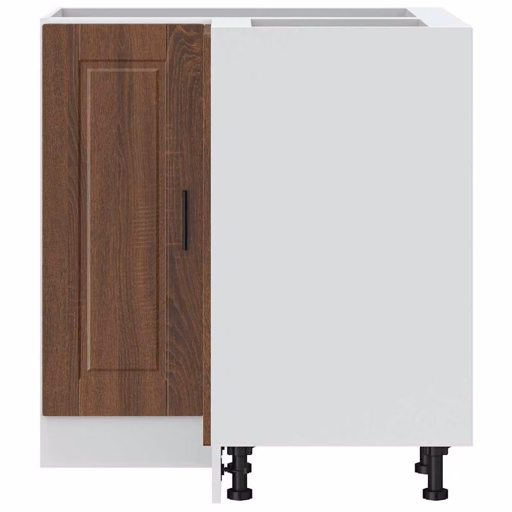 Berkfield Home Porto Brown Oak Kitchen Corner Base Cabinet – 3